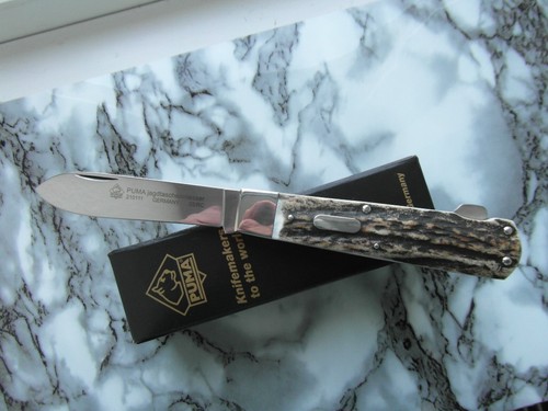 Puma taschenmesser hirschhorn - puma, taschenmesser,