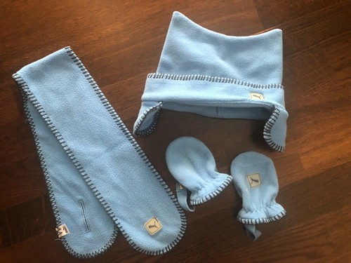 Puma hellblaue mütze schal - puma,